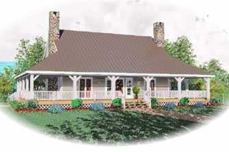 Country Style House Plan - 3 Beds 2.5 Baths 2430 Sq/Ft Plan #81-108