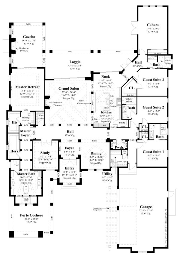 Dream House Plan - Contemporary Floor Plan - Main Floor Plan #930-509