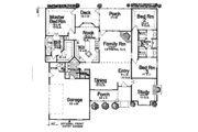 Traditional Style House Plan - 3 Beds 2.5 Baths 2173 Sq/Ft Plan #52-109 