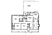 Cottage Style House Plan - 3 Beds 2 Baths 1499 Sq/Ft Plan #36-121 