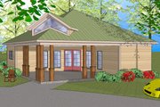 Prairie Style House Plan - 3 Beds 1.5 Baths 1087 Sq/Ft Plan #8-302 