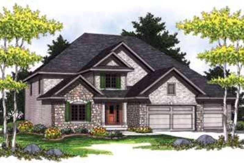 Home Plan - Traditional Exterior - Front Elevation Plan #70-842