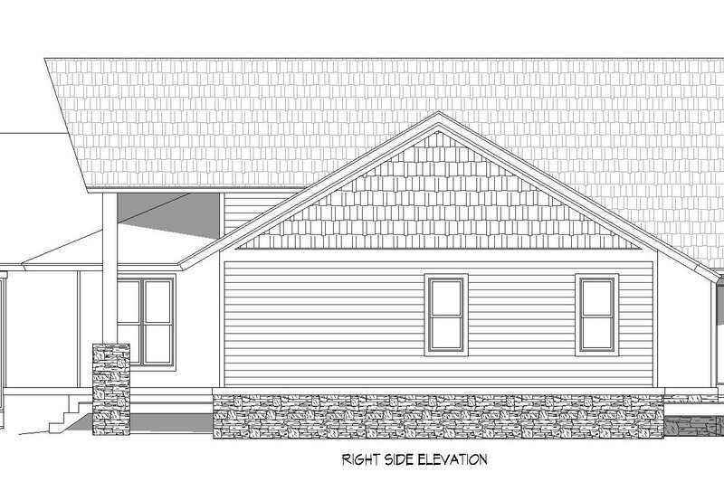 Dream House Plan - Exterior - Other Elevation 1 for Ranch House Plan #932-717 - 3 bed, 2.5 bath