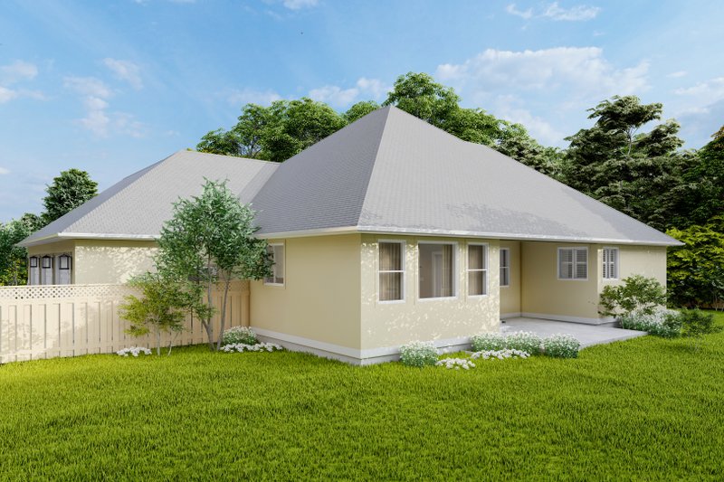 Home Plan - Exterior - Rear Elevation for Traditional House Plan #1060-259 - 3 bed, 2 bath
