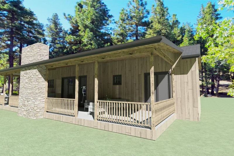 House Blueprint - Photo 9 for Farmhouse House Plan #1109-14 - 2 bed, 3 bath
