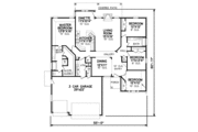 Traditional Style House Plan - 4 Beds 2 Baths 2040 Sq/Ft Plan #65-477 