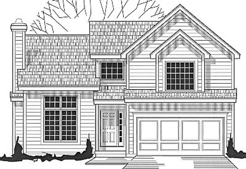 Traditional Style House Plan - 3 Beds 2 Baths 1413 Sq/Ft Plan #67-639 ...