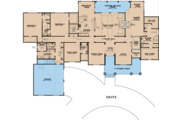 Craftsman Style House Plan - 4 Beds 4 Baths 5098 Sq/Ft Plan #923-121 