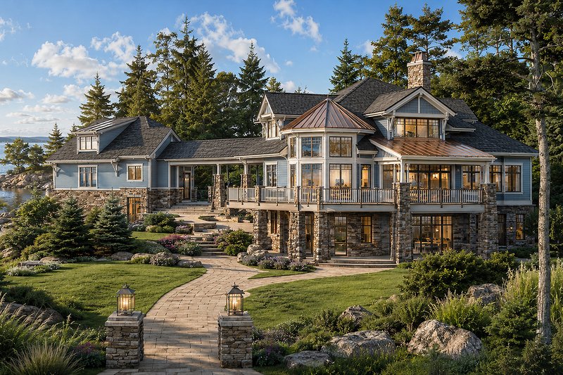 Home Plan - Exterior - Rear Elevation for Craftsman House Plan #928-175 - 4 bed, 3.5 bath
