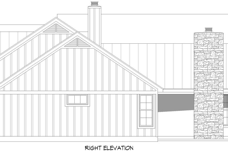Home Plan - Exterior - Other Elevation 1 for Farmhouse House Plan #932-1201 - 3 bed, 2.5 bath