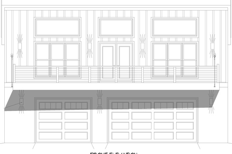 House Plan Design - Exterior - Front Elevation 3 for Contemporary House Plan #932-1087 - 2 bed, 1.5 bath