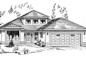 Traditional Exterior - Front Elevation Plan #18-9064