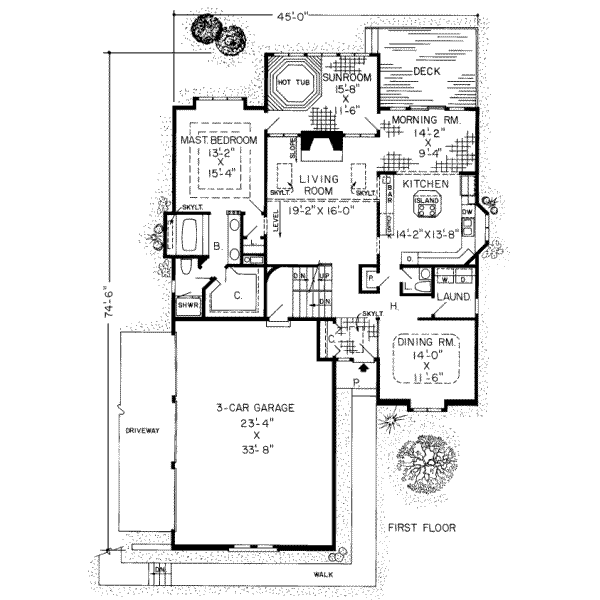European Floor Plan - Main Floor Plan #312-190