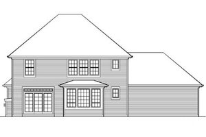 Exterior - Rear Elevation for Colonial House Plan #48-435 - 3 bed, 2.5 bath