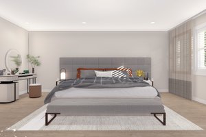 Interior - Master Bedroom for Ranch House Plan #1060-298 - 3 bed, 2 bath