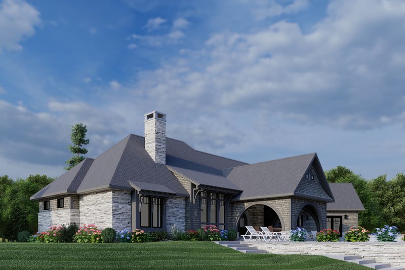 Dream House Plan - Exterior - Rear Elevation for Victorian House Plan #1088-5 - 3 bed, 2.5 bath