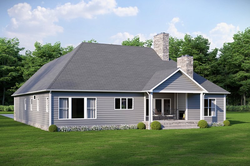 Home Plan - Exterior - Rear Elevation 1 for Craftsman House Plan #1089-63 - 3 bed, 2.5 bath