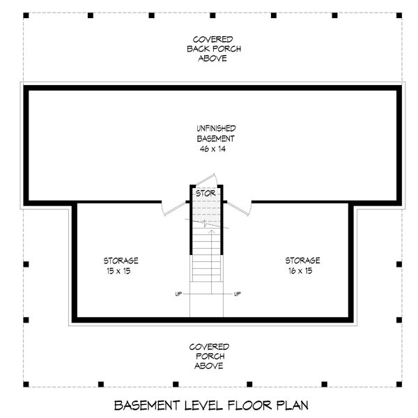 House Plan Design - Traditional Floor Plan - Lower Floor Plan #932-483