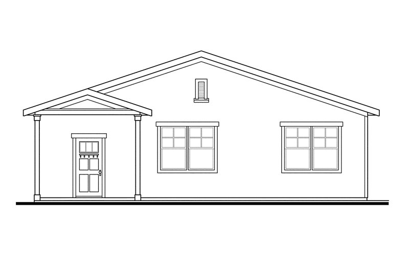 Home Plan - Exterior - Other Elevation for Craftsman House Plan #124-898, 0 bath