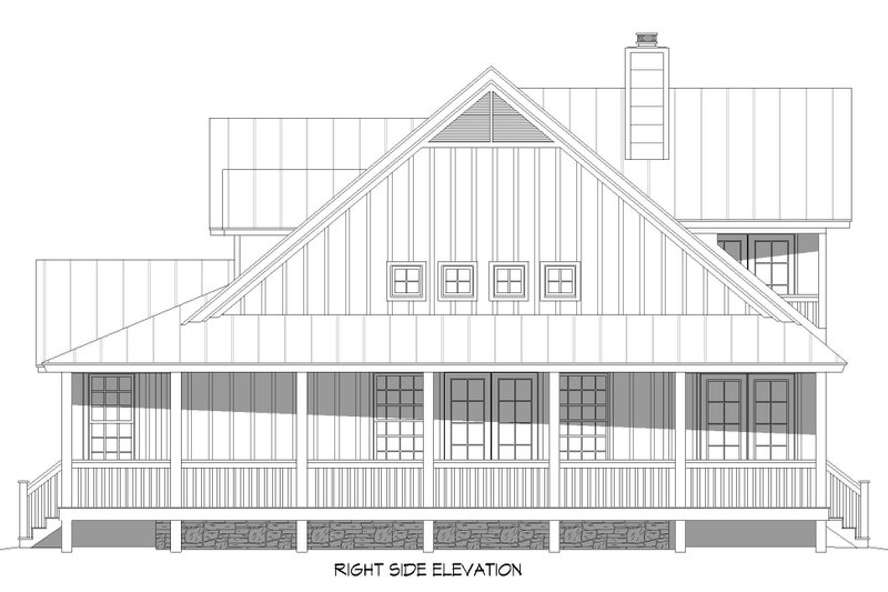 Architectural House Design - Exterior - Other Elevation 1 for Traditional House Plan #932-441 - 3 bed, 2.5 bath
