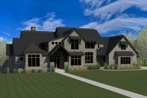 Craftsman Exterior - Front Elevation Plan #920-49