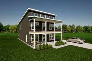 Country Exterior - Front Elevation Plan #1116-25