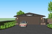 Ranch Style House Plan - 1 Beds 1 Baths 920 Sq/Ft Plan #544-4 
