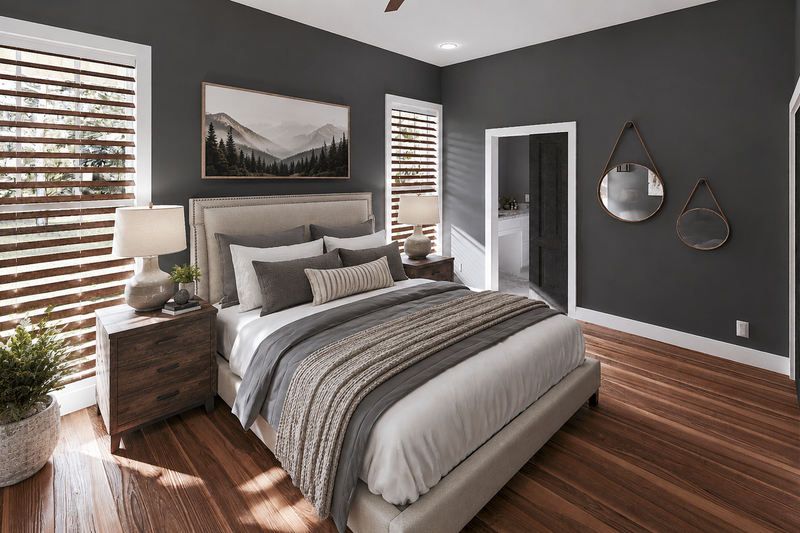 House Plan Design - Interior - Bedroom for Farmhouse House Plan #44-316 - 4 bed, 3 bath