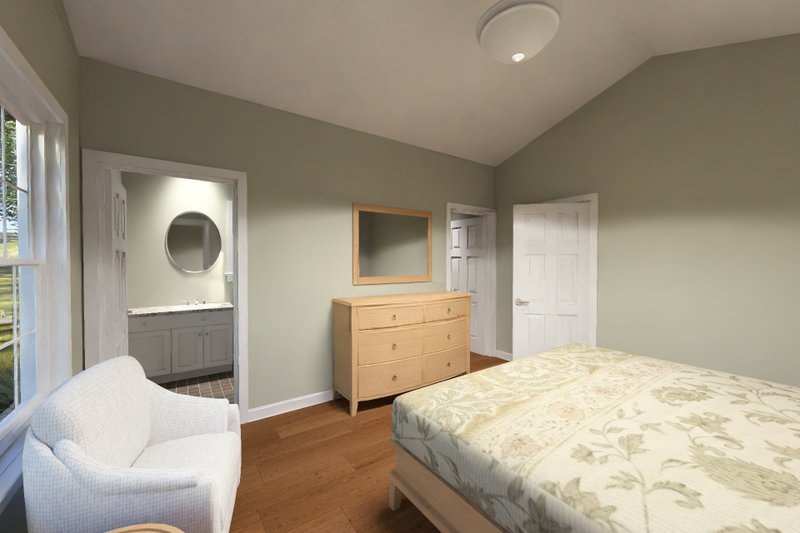 Architectural House Design - Interior - Master Bedroom for Cottage House Plan #513-2459 - 3 bed, 2 bath