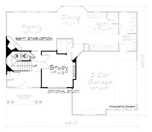 Architectural House Design - Bungalow Floor Plan - Other Floor Plan #20-2094