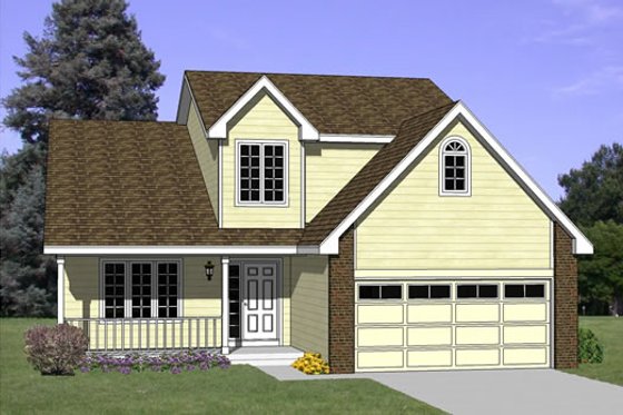 Exterior - Front Elevation for Traditional House Plan #116-211 - 3 bed, 2.5 bath