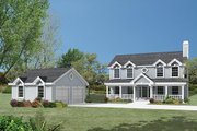 Country Style House Plan - 3 Beds 2.5 Baths 2050 Sq/Ft Plan #57-336 