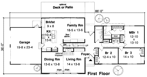 Floor Plan - Main Floor Plan #312-407