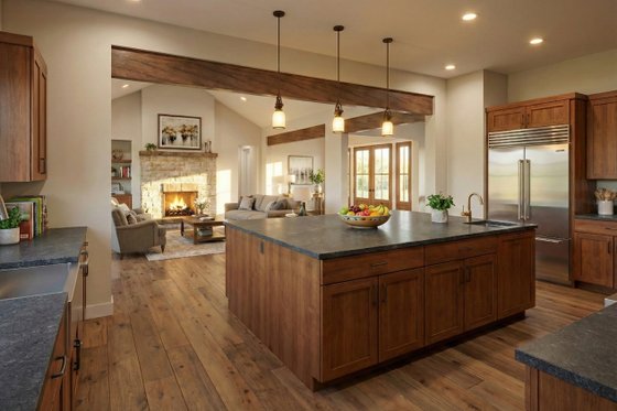 Interior - Kitchen for Farmhouse House Plan #120-297 - 4 bed, 3.5 bath