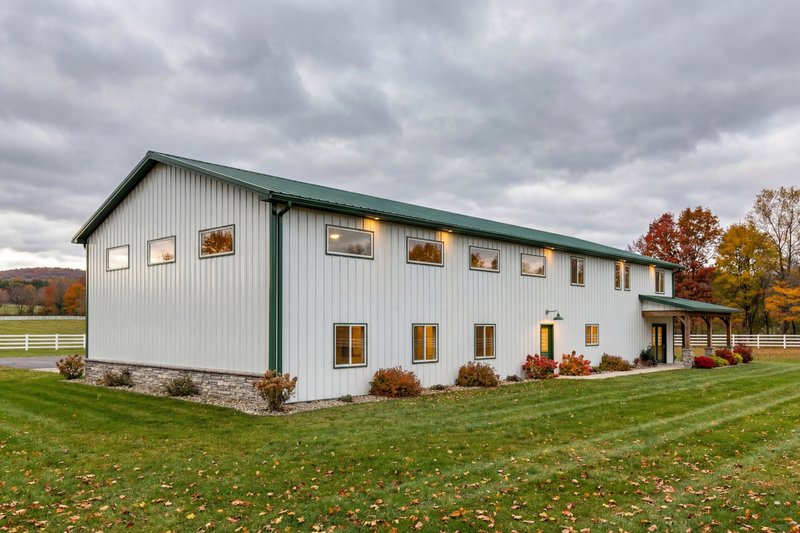 Dream House Plan - Exterior - Rear Elevation 2 for Barndominium House Plan #1084-16 - 3 bed, 2.5 bath