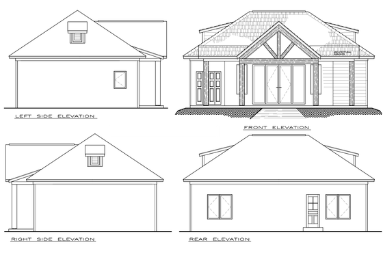All four exterior elevations