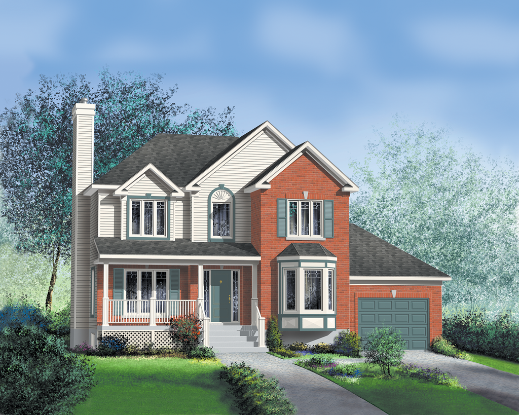 Traditional Style House Plan - 3 Beds 1.5 Baths 1779 Sq/Ft Plan #25 ...