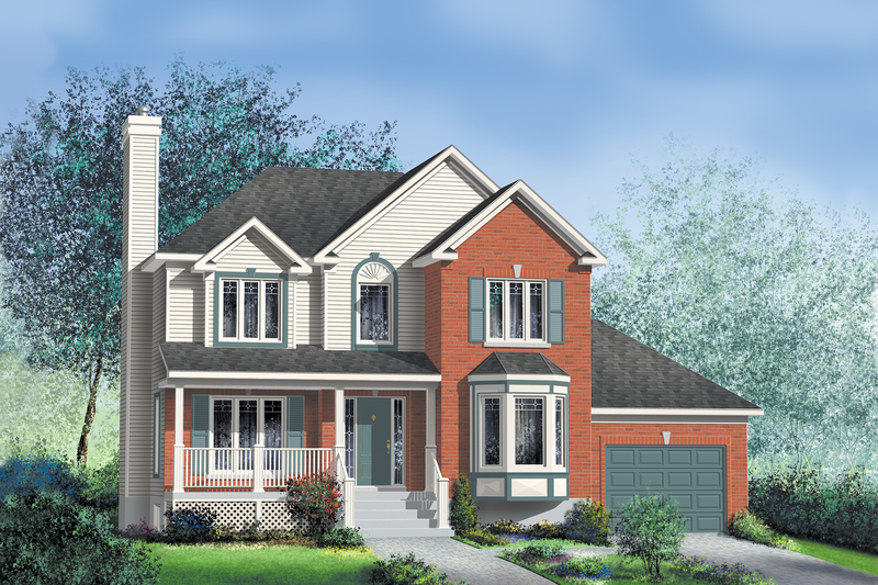 House Design - Traditional Exterior - Front Elevation Plan #25-2005