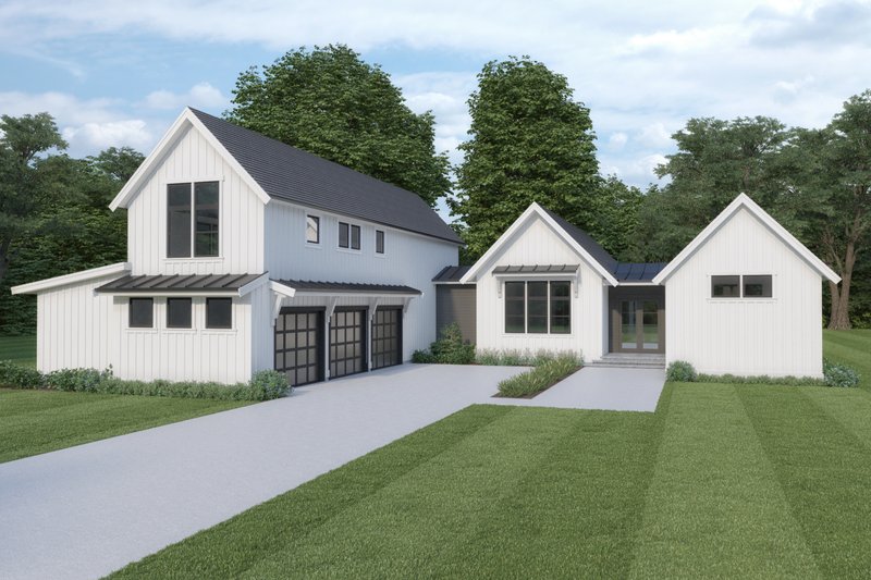 Architectural House Design - Farmhouse Exterior - Front Elevation Plan #1070-110