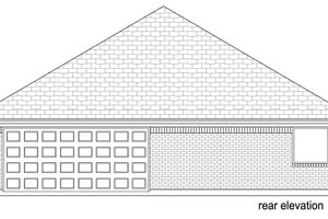 Exterior - Rear Elevation for Traditional House Plan #84-587 - 3 bed, 2 bath