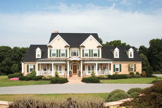 Exterior - Front Elevation 3 for Farmhouse House Plan #929-16 - 4 bed, 3.5 bath