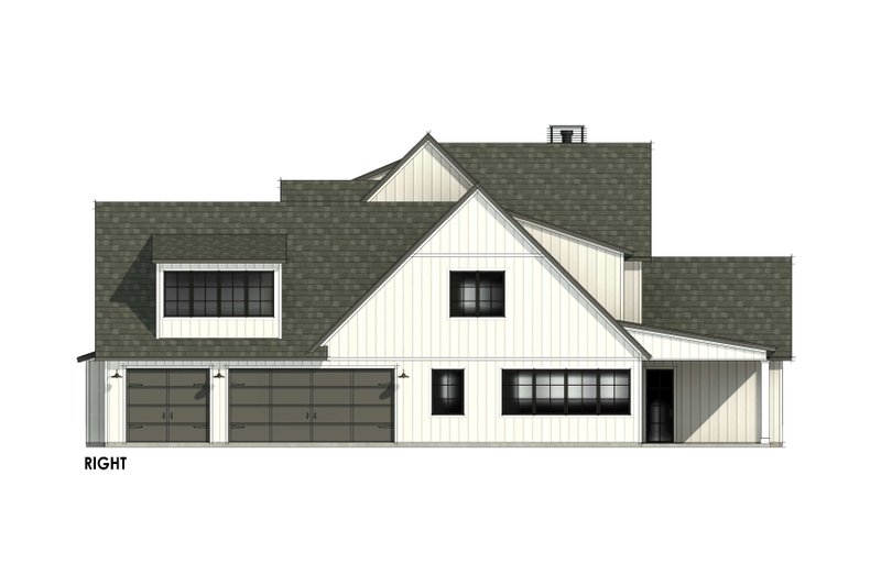 House Design - Exterior - Other Elevation for Farmhouse House Plan #1096-8 - 4 bed, 4.5 bath