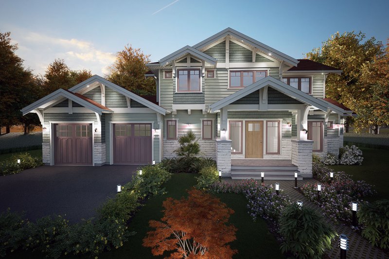 House Plan Design - Exterior - Front Elevation 3 for Craftsman House Plan #1101-15 - 3 bed, 3 bath