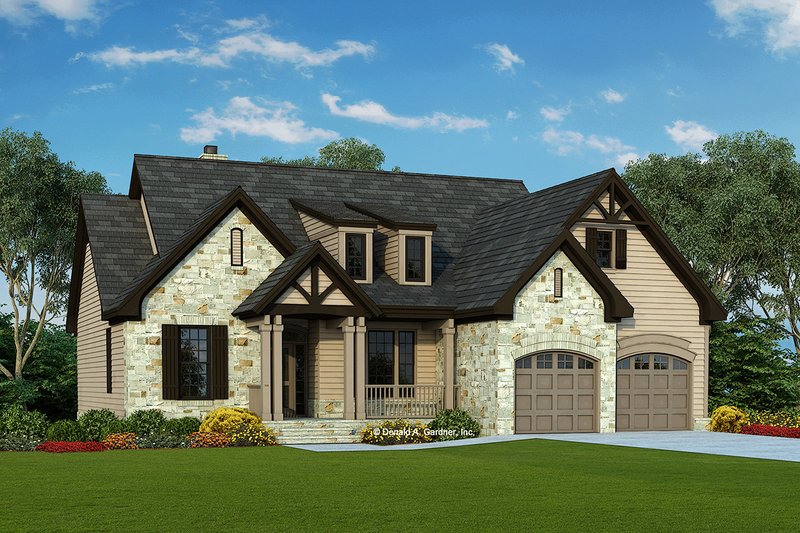 Architectural House Design - Ranch Exterior - Front Elevation Plan #929-645