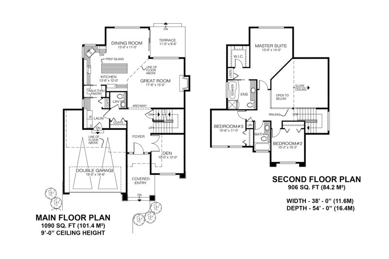 Home Plan - Floor Plan - Other Floor for Contemporary House Plan #1100-75 - 3 bed, 2.5 bath