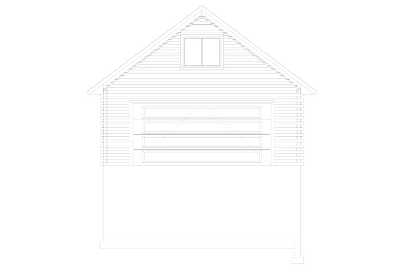 House Blueprint - Exterior - Front Elevation 1 for Traditional House Plan #1060-89, 0 bath