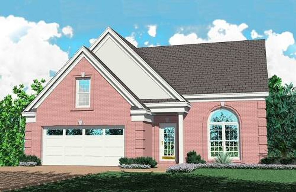 Exterior - Front Elevation 2 for European House Plan #81-116 - 3 bed, 2.5 bath