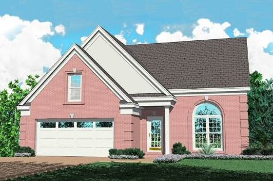 Exterior - Front Elevation for European House Plan #81-116 - 3 bed, 2.5 bath