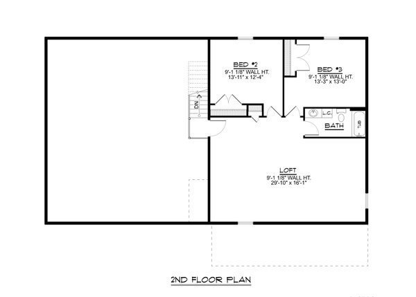 Country Floor Plan - Upper Floor Plan #1064-269