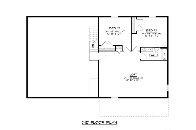 Home Plan - Floor Plan - Upper Floor for Country House Plan #1064-269 - 3 bed, 2.5 bath